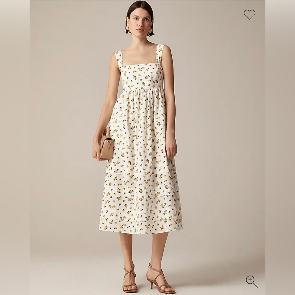 J Crew Squareneck midi dress